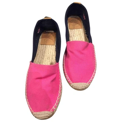 Pre-owned Tory Burch Cloth Espadrilles In Pink