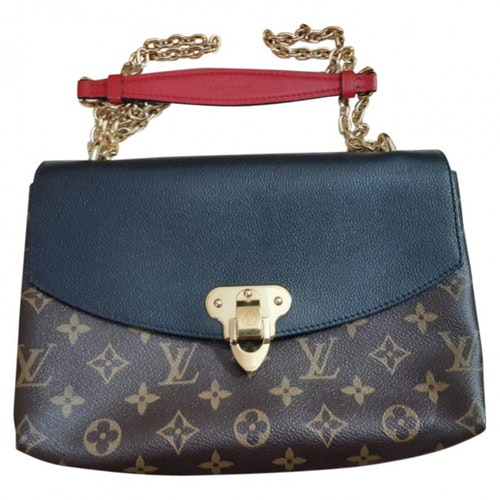 Pre-Owned Louis Vuitton Saint Placide Brown Cloth Handbag | ModeSens