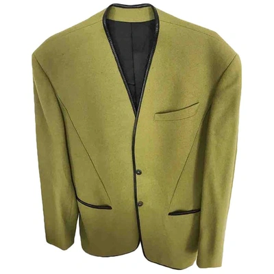 Pre-owned Mugler Green Wool Jacket