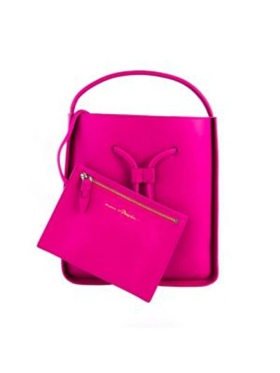 3.1 Phillip Lim / フィリップ リム Small Soleil Leather Bucket Bag In Fuchsia