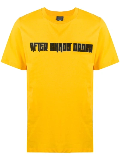 Omc Graphic Slogan Print T-shirt In Yellow