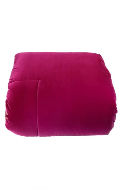 Roberto Cavalli Venezia Silk Comforter In Pink