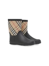 BURBERRY HOUSE CHECK RUBBER RAIN BOOTS