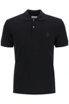 ALEXANDER MCQUEEN POLO SHIRT WITH SKULL PATCH
