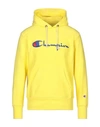 Champion Hooded Sweatshirt In Yellow