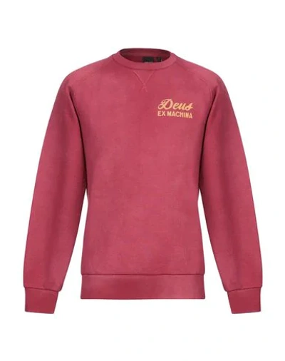 Deus Ex Machina Sweatshirt In Maroon