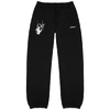 OFF-WHITE HAND PAINTERS BLACK COTTON SWEATtrousers,3385383