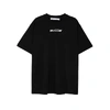 OFF-WHITE HAND PAINTERS BLACK PRINTED COTTON T-SHIRT,3250835