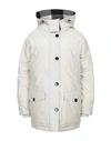 WOOLRICH WOOLRICH WOMAN DOWN JACKET IVORY SIZE S COTTON, POLYAMIDE,41962590OT 5