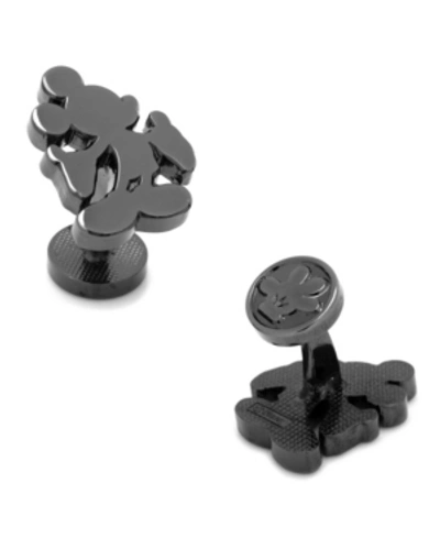 Cufflinks, Inc Mickey Mouse Silhouette Cufflinks In Black