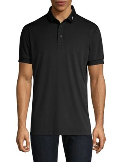 J. Lindeberg Jersey Polo In Black