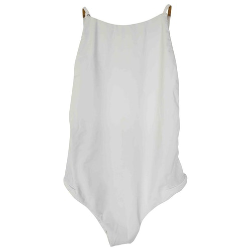 Pre-Owned Fella Swim White Lycra Swimwear | ModeSens