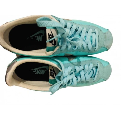 Pre-owned Nike Cortez Turquoise Trainers
