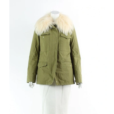 Pre-owned Yves Salomon Green Cotton Jacket