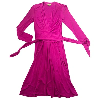 Pre-owned Issa Pink Silk Dress