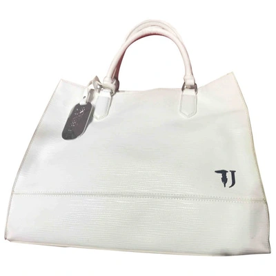 Pre-owned Trussardi White Leather Handbag