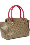 DKNY LOGO-PRINT FAUX LEATHER TOTE,3074457345622847631