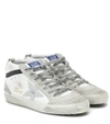 GOLDEN GOOSE MID STAR LEATHER SNEAKERS,P00485773