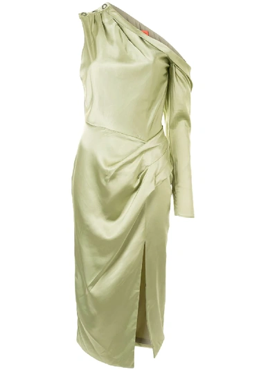 Manning Cartell One-shoulder Asymmetric Dress In Green