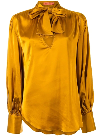 Manning Cartell Pussy-bow Blouse In Brown