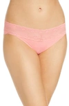 Natori Bliss Perfection One-size V-kini Panty In Coral Rose