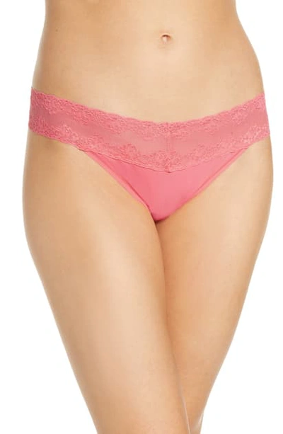 Natori Bliss Perfection Thong In Rose Coral