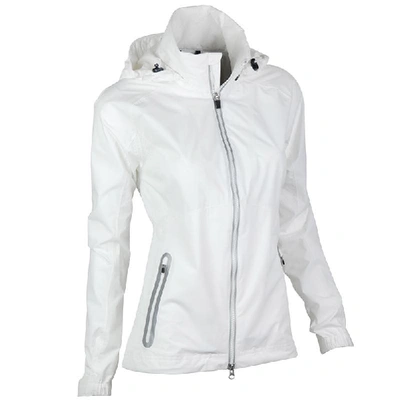 Zero Restriction Hooded Olivia Jacket In White/white