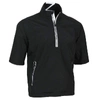 Zero Restriction Power Torque 1/4 Zip Short Sleeve In Black/metallic Silver