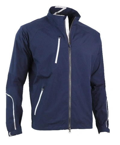 Zero Restriction Power Torque Full Zip In Navy/metallic Silver