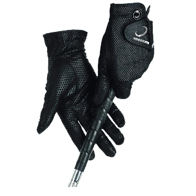Zero Restriction Windstopper Golf Rain Gloves In Black