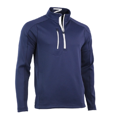 Zero Restriction Z500 1/4 Zip Pullover In Navy/metallic Silver