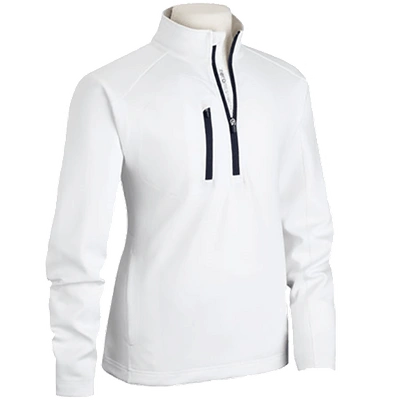 Zero Restriction Z500 1/4 Zip Pullover - Sale In White/navy