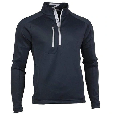 Zero Restriction Z500 1/4 Zip Pullover In Black/metallic Silver