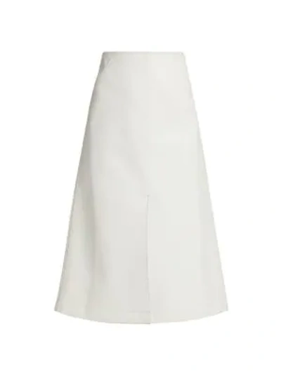 Anna Mason Women's Ruth A-line Midi Skirt In Ivory