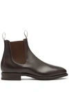 R.m.williams Gardener Whole-cut Leather Chelsea Boots In Brown