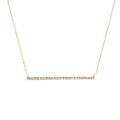 Aurate Diamond Bar Pendant In Gold