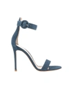 Gianvito Rossi Ankle Strap Stiletto Heels In Persian