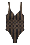 FENDI ONE-PIECE SWIMSUIT WITH LOGO,11415872