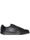 FERRAGAMO CUBE LEATHER SNEAKERS