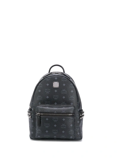 Mcm Stark Studded Backpack In Black