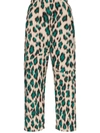 MM6 MAISON MARGIELA LEOPARD-PRINT HIGH-WAIST TROUSERS