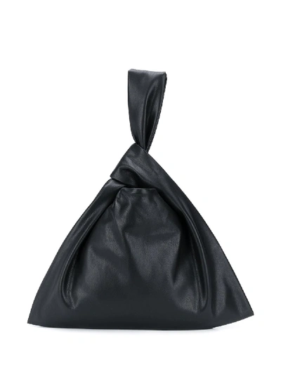 Nanushka Faux Leather Tote Bag In Black