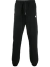 Marcelo Burlon County Of Milan Logo-embroidered Drawstring Track Pants In Black