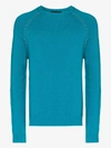 ALANUI EMBROIDERED ELBOW PATCH CASHMERE SWEATER,LMHE002F19001021578814683204
