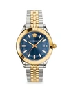 VERSACE HELLENYIUM TWO-TONE BRACELET WATCH,400012295885