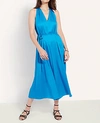 ANN TAYLOR TIE WAIST HALTER MIDI DRESS,531379