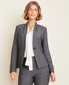 ANN TAYLOR THE CUTAWAY BLAZER IN BI-STRETCH,517416