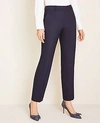 Ann Taylor The Straight Pant In Tropical Wool - Classic Fit In True Navy