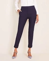 Ann Taylor The Petite High Waist Ankle Pant - Curvy Fit In Atlantic Navy