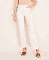 ANN TAYLOR EASY STRAIGHT JEANS IN WHITE MIRAGE,520927